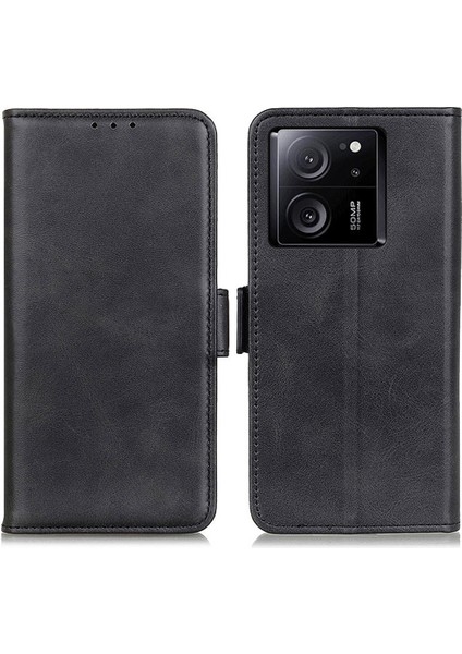 Xiaomi Redmi K60 ULTRA/13T/13T Pro Case Deri Cüzdan Stand Anti-Çizelge Telefon Kapak Black (Yurt Dışından)