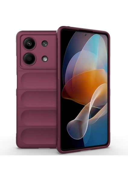 Xiaomi Redmi Için Note 13R Pro 5g Tpu Kasası Drop Anayacı Telefon Kapak Kırmızısı (Yurt Dışından)