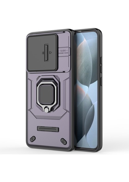 Xiaomi Redmi K70E 5g Kapak Slayt Lens Kapağı Pc+Tpu Şok Geçirmez Cep Telefonu Kickstand-Spurple ile (Yurt Dışından)
