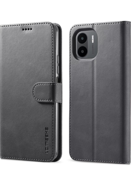 Xiaomi Için Redmi A1 4g/a2 4g Cüzdan Telefon Kılıf Buzağı Doku Standı Deri Telefon Kapağı Black (Yurt Dışından)