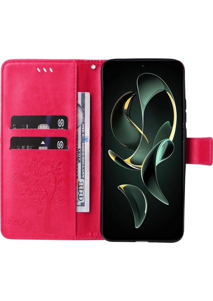 Xiaomi Için Redmi K60 ULTRA/13T/13T Pro Telefon Kabuğu Stand Pu Deri Cüzdan Case-Rose (Yurt Dışından) fiyatları