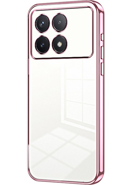 Xiaomi Için Redmi K70 5G/K70 Pro 5g Kılıfı Yumuşak Tpu Hassas Lens Kesme Cep Telefonu Kapak Pembe (Yurt Dışından)