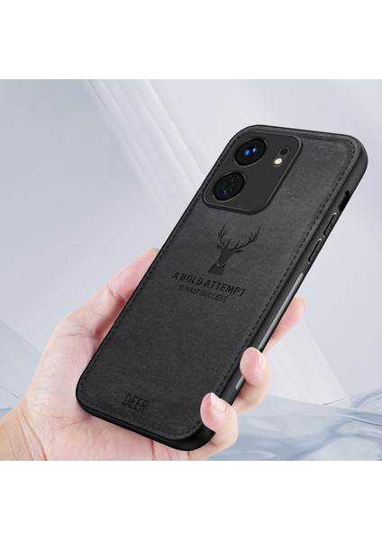 Xiaomi Redmi Için 13C 4g/poco C65 4g Telefon Kasası Geyik Desen Kumaş Dokulu Anti-Slip-Mavi (Yurt Dışından) fiyatları