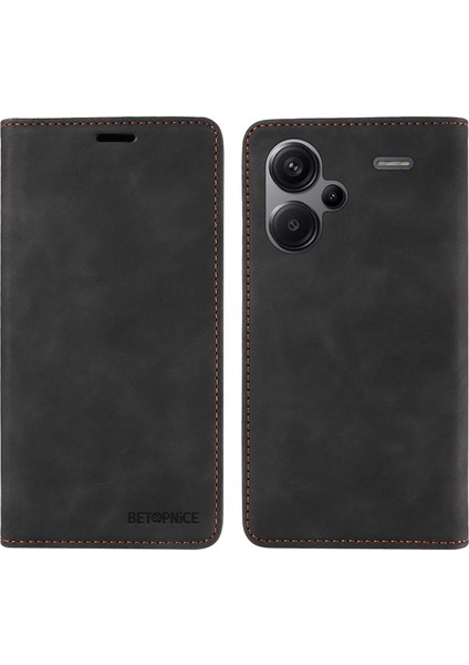 Xiaomi Redmi Için Note 13 Pro+ 5g Cüzdan Kılıfı Rfıd Blowantıct Deri Kapak Black (Yurt Dışından)