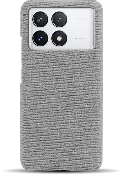 Xiaomi Redmi Için K70E 5g Telefon Kılıfı Yumuşak Bez Doku Kilin Karşıtı Kapak Işık Gri (Yurt Dışından) fiyatları