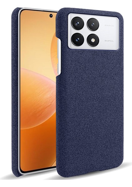 Xiaomi Redmi Için K70E 5g Telefon Kılıfı Yumuşak Bez Doku Şok Anti-Cover-Blue (Yurt Dışından)