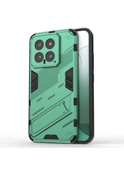 Xiaomi Için 14 Vaka Damla Dayanıklı Koruyucu Telefon Kapağı Kickstand-Green (Yurt Dışından)