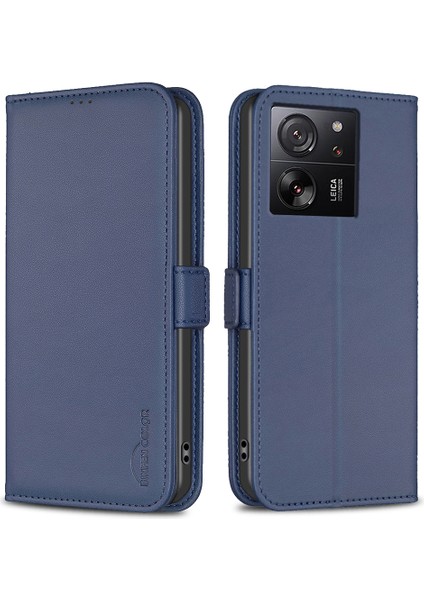 Xiaomi 13T/13T Pro/redmi K60 Ultra Kılıf Cüzdanı Telefon Deri Kapak Mavisi (Yurt Dışından)