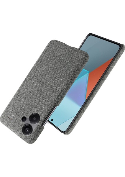 Xiaomi Redmi Için Note 13 Pro+ 5g Slim Fit Case Akıllı Telefon Kapağı Şok Geçirmez Kumaş+ Pc Telefon Shell-Grey (Yurt Dışından) fiyatları