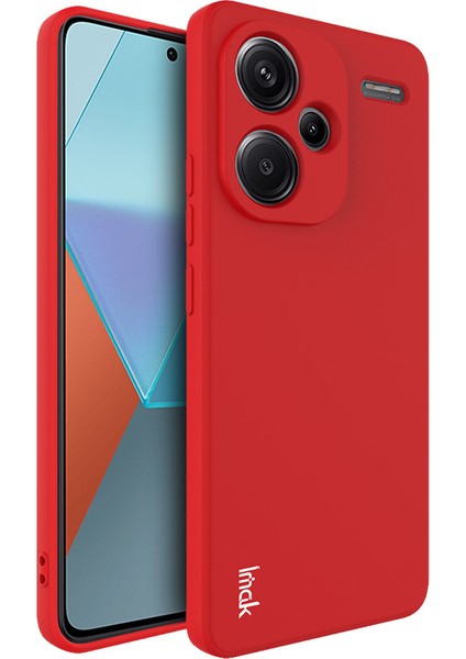 Xiaomi Redmi Için Note 13 Pro+ Durum Düz Kenar Tpu Arka Kapak Kırmızısı (Yurt Dışından)