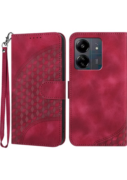 Xiaomi Redmi Için 13C 4g/poco C65 4g Case Calet Fil Kafası Folio Telefon Kapak Çizgisi (Yurt Dışından)