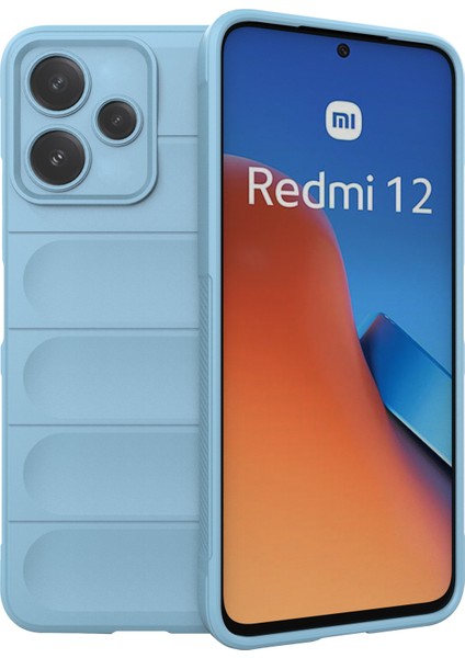 Xiaomi Redmi 12 5g (Global)/poco M6 Pro 5g Sağlam Tpu Kapak Damla Koruma Telefon Vaka Baby Blue (Yurt Dışından)