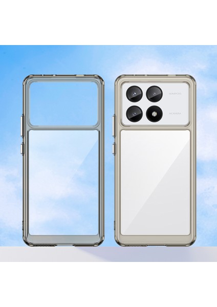 Xiaomi Için Redmi K70E 5g Vaka Şok Tpu+Akrilik Koruyucu Arka Kabuk-Tasarlanmış Gri (Yurt Dışından)