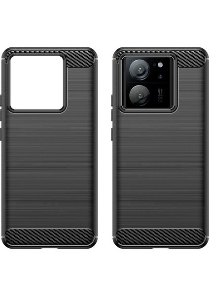 Xiaomi Redmi K60 ULTRA/13T/13T Pro Karbon Fiber Doku Kapağı Fırçalanmış Tpu Anti-Drop Telefon Kılıfı Black (Yurt Dışından) fiyatları