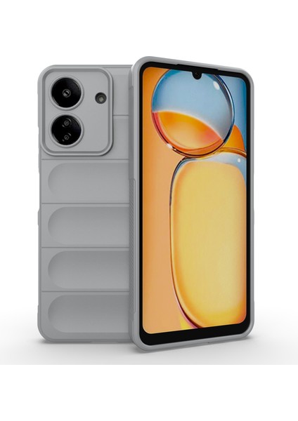 Xiaomi Redmi 13C 4g/poco C65 4g Vaka Şok Geçirmez Tpu Telefon Kapak Işık Gri (Yurt Dışından)