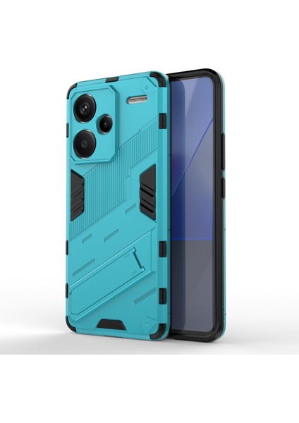 Xiaomi Redmi Için Note 13 Pro+ 5g Kasa Anti-Çizgi Kickstand Pc+ Tpu Telefon Kapak Baby Blue (Yurt Dışından)