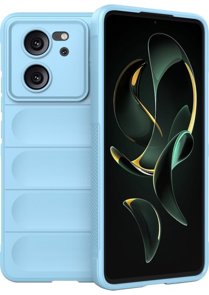 Xiaomi Redmi K60 ULTRA/13T/13T Pro Slim-Fit Tpu Telefon Kılıfı Şok Geçirmez Cep Telefonu Kapak Baby Blue (Yurt Dışından)