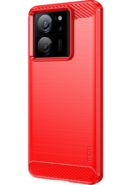 Xiaomi Için Redmi K60 ULTRA/13T/13T Pro Fırçalanmış Kapak Tpu Anti-Çizelge Karbon Fiber Doku Telefon Kasası (Yurt Dışından) fiyatları