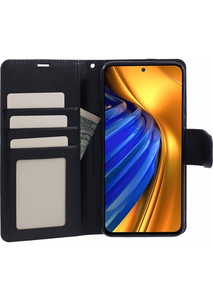 Xiaomi Için Poco F4 5g/redmi K40S 5g Case Pu Pu Deri Tam Koruyucu Telefon Kapak Black (Yurt Dışından) fiyatları