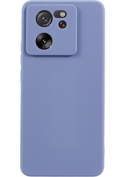 Xiaomi 13T/13T Pro/redmi K60 Ultra Kılıf Düz Kenar Yumuşak Tpu Anti-Drop Telefon Kapak Lavanta Gri (Yurt Dışından)
