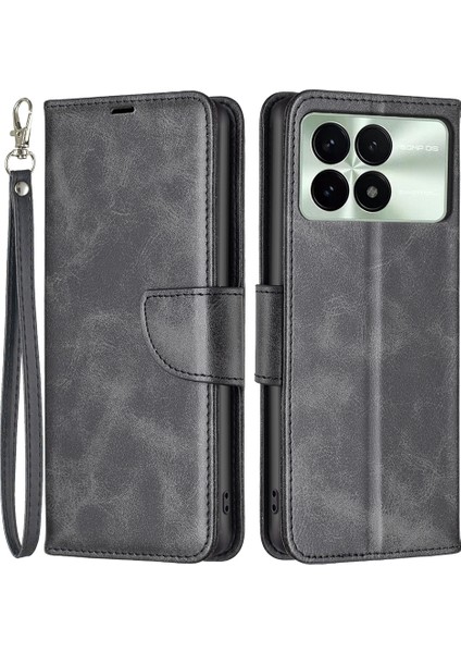 Xiaomi Için Redmi K70 5g K70 Pro 5g Case Cilt Touch Pu Deri Cüzdan Stand Flip Cover-Black (Yurt Dışından)