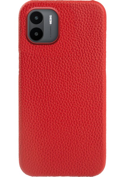 Xiaomi Redmi A2 4g/a1 4g Orijinal Inek Deri+Pc Telefon Kılıfı Shock Anti-Shock Manyetik Arka Kapak Kırmızı (Yurt Dışından)