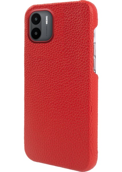 Xiaomi Redmi A2 4g/a1 4g Orijinal Inek Deri+Pc Telefon Kılıfı Shock Anti-Shock Manyetik Arka Kapak Kırmızı (Yurt Dışından)