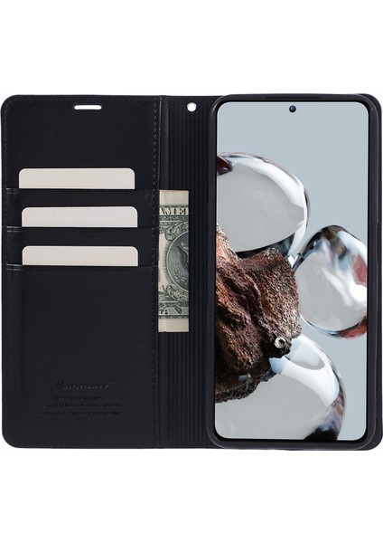 Xiaomi 12T Pro 5G/12T 5g/redmi K50 Ultra Kılıf Cüzdan Deri Deri Stand Telefon Shell-Black (Yurt Dışından) fiyatları