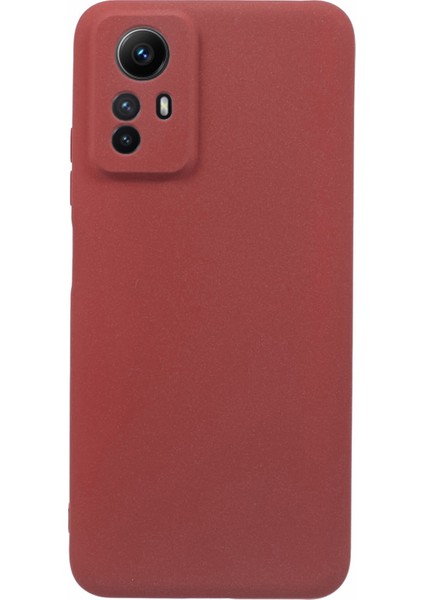 Xiaomi Redmi Için Note 12S 4g Çift Taraflı Mat Telefon Kılıfı Hassas Kesim Tpu Geri Kapak Kırmızısı (Yurt Dışından)