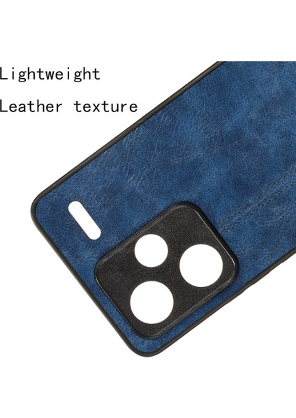 Xiaomi Için Redmi Note 13 Pro+ Telefon Kılıfı Cowhide Doku Etki Emilim Kapak-Mavi (Yurt Dışından) fiyatları