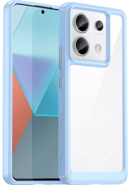 Xiaomi Redmi Için Note 13 Pro 5g Telefon Kılıfı Tpu+Akrilik Koruyucu Kapak Mavisi (Yurt Dışından)