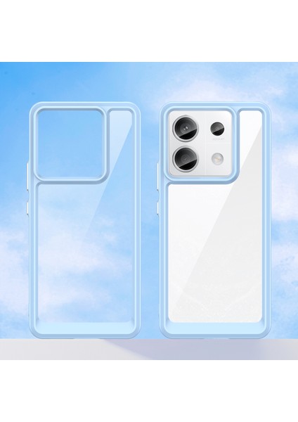 Xiaomi Redmi Için Note 13 Pro 5g Telefon Kılıfı Tpu+Akrilik Koruyucu Kapak Mavisi (Yurt Dışından)