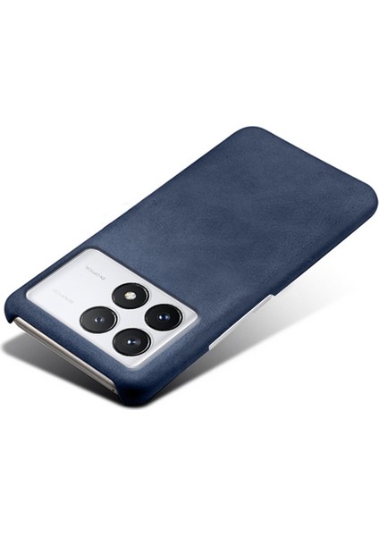 Xiaomi Redmi Için K70E 5g Buzağı Dokusu Telefon Kılıfı Ön Koşu Pu Deri Kaplamalı Pc Kapak Mavisi (Yurt Dışından) fiyatları