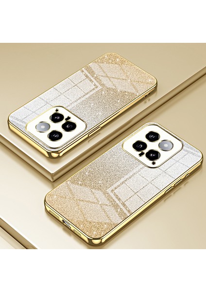 Xiaomi Için Arka Koruyucu Kapak 14 Kesin Kesim Gradyan Glitter Tpu Cep Telefonu Kılıf (Yurt Dışından) fiyatları