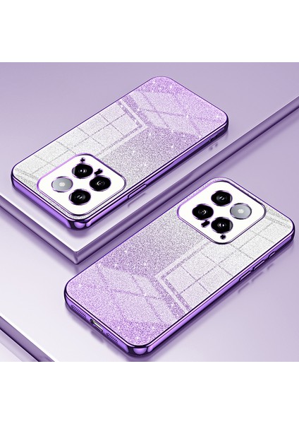 Xiaomi Için Arka Koruyucu Kapak 14 Kesin Kesme Gradyan Glitter Tpu Cep Telefonu Kılıf Et (Yurt Dışından) fiyatları