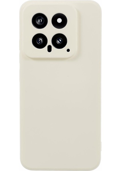 Xiaomi Için 14 Kasa Fiber Astar Katpu Koruyucu Telefon Kapak-Beyaz (Yurt Dışından)