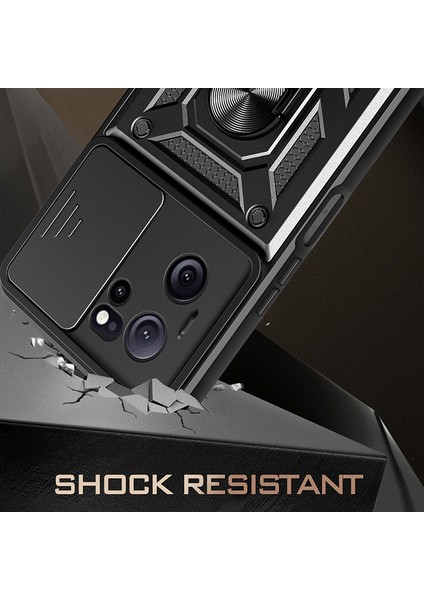 Xiaomi Için Redmi K60 ULTRA/13T/13T Pro Slayt Lens Kapağı Pc+Tpu Cep Telefonu Kapağı Kickstand-Black (Yurt Dışından) fiyatları