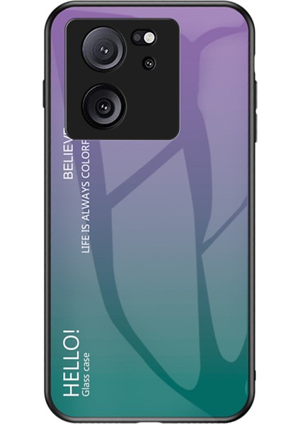 Xiaomi 13T/13T Pro/redmi K60 Ultra Temperli Cam+Pc+Tpu Telefon Vaka Sınıflandırıcı Mor (Yurt Dışından)