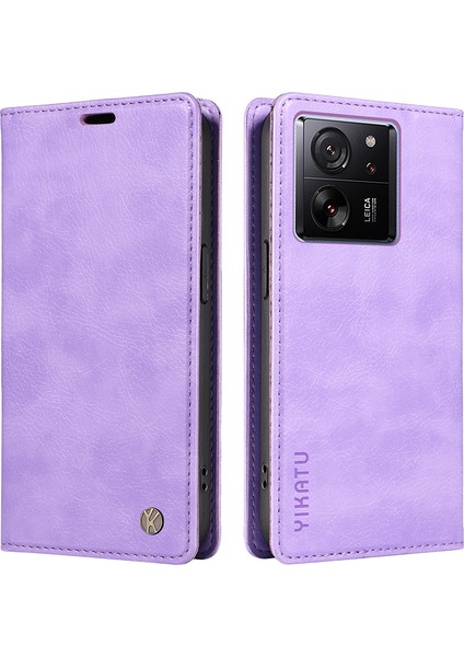 Xiaomi 13T/13T Pro/redmi K60 Ultra Case Pu Deri Litchi Doku Doku Cüzdan Kapak Morası (Yurt Dışından)