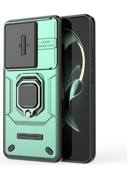 Xiaomi Için Redmi K60 ULTRA/13T/13T Pro Back Cover Slayt Lens Kapağı Pc+Tpu Kickstand Telefon Vaka-Yeşil (Yurt Dışından) fiyatları