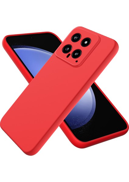 Xiaomi Için 14 Silikon Kasa, Bir Kayış Cep Telefonu Arka Kapağı Koruyucu-Kırmızı (Yurt Dışından) fiyatları
