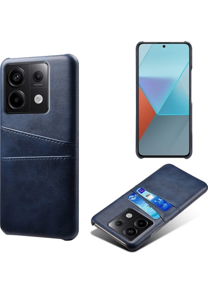 Xiaomi Redmi Için Note 13 Pro 5g Ince Dava Şok Geçirmez Pu+Pc Çift Kart Yuvası Mavisi ile Telefon Kapağı (Yurt Dışından)