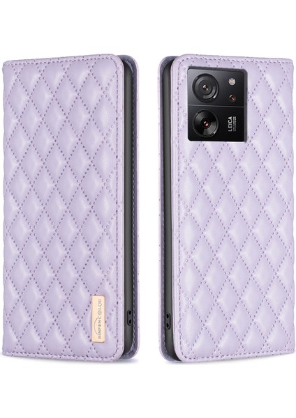 Xiaomi 13T/13T Pro/redmi K60 Ultra Case Pu Deri Rhombus Telefon Kapak Morası (Yurt Dışından)