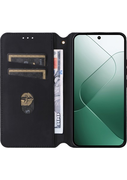 Xiaomi Için 14 Vaka Manyetik Baskılı Pu Deri Cüzdan Telefon Kapak-Mavi (Yurt Dışından) fiyatları