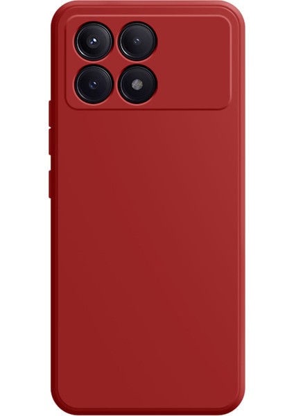 Xiaomi Için Redmi K70 5G/K70 Pro 5g Ince Kılıf Düz Kenar Anti-Drop Tpu Telefon Koruyucu-Camellia Kırmızı (Yurt Dışından)