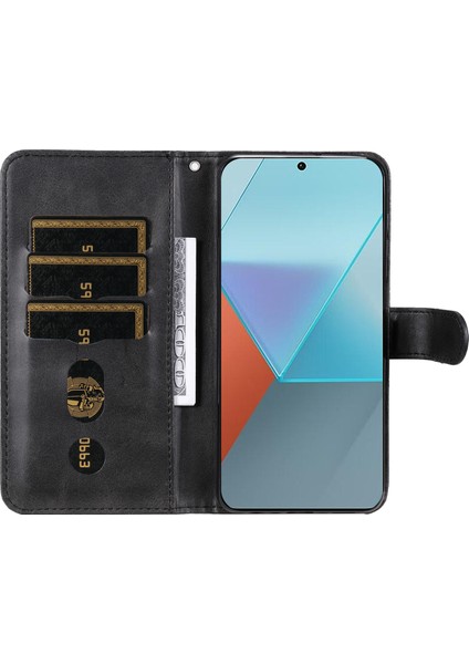Xiaomi Redmi Için Note 13 Pro 5g Case Deri Telefon Kapağı Fermuar Cüzdan Stand-Black (Yurt Dışından) fiyatları