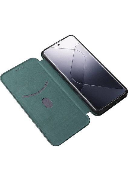 Xiaomi 14 Pro Vasal Kart Tutucu Stand Tpu + Pu Deri Cep Telefonu Kapak Yeşillüğü (Yurt Dışından) fiyatları