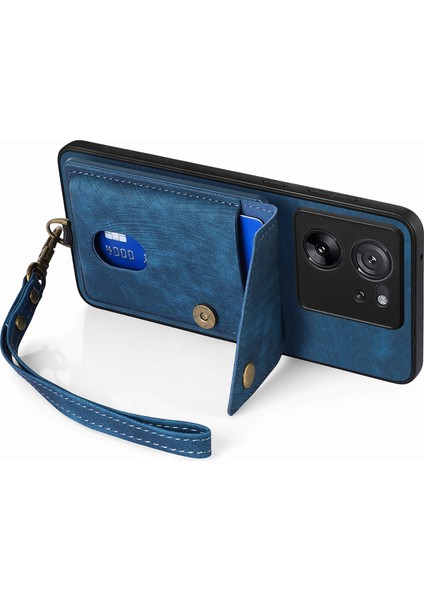Xiaomi 13T/13T Pro/redmi K60 Ultra Kılıf Kartı Tutucu Kickstand Pu+Pc+Tpu Telefon Kapak-Mavisi (Yurt Dışından) fiyatları