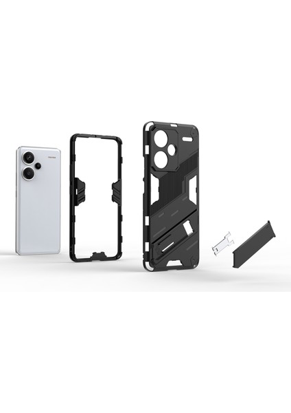 Xiaomi Redmi Için Note 13 Pro+ 5g Case Anti-Cratch Kickstand Pc+ Tpu Telefon Kapak-Rose (Yurt Dışından)