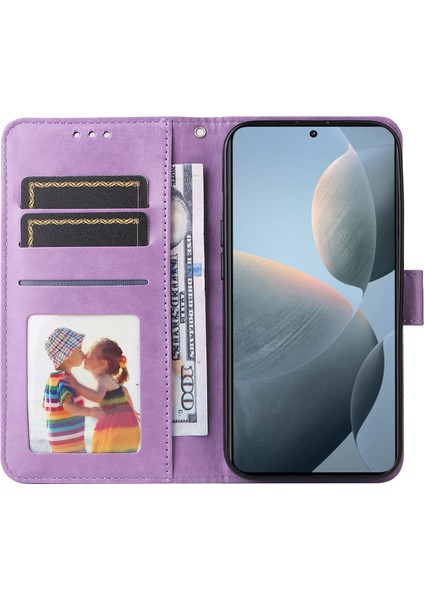 Xiaomi Için Redmi K70E 5g Kasa Cüzdanı Baskılı Pu Deri Telefon Stand Kapak-Moral (Yurt Dışından) fiyatları